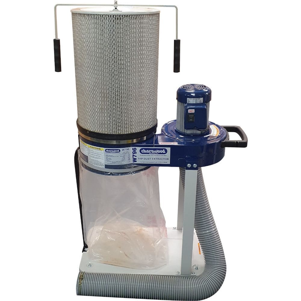(image for) Charnwood W796CF Professional Dust Extractor With Cartridge Filter (Package Deal)
