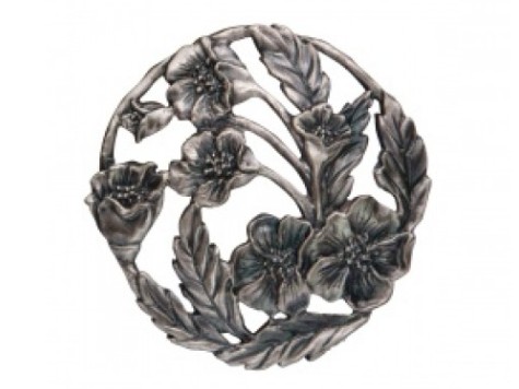 (image for) Pewter Pot Pourri Lid - Poppy
